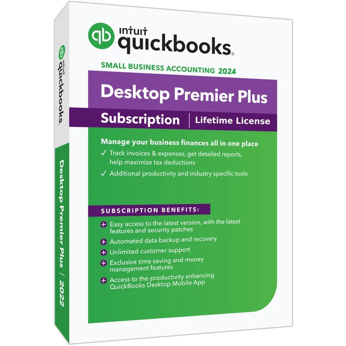 QuickBooks Desktop Premier Plus 2024 Lifetime License - 1 User (USA Version)