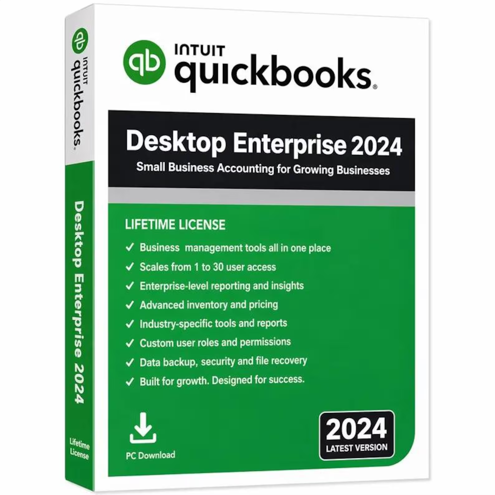 QuickBooks Desktop Enterprise 2024 Lifetime License - 30 Users (USA Version)